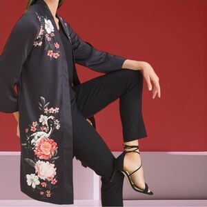 NWOT CHICO’S Floral Print Crane Duster M